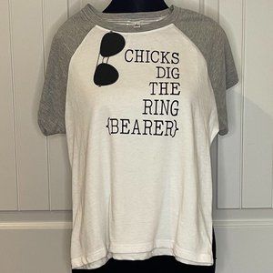 Chicks Dig the Ringbearer - Ringbearer Tee - SIZE L
